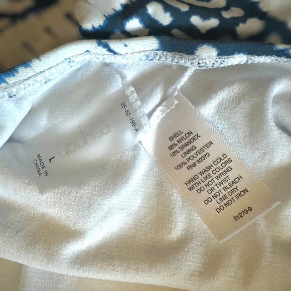 Mynah Swimsuit - Women's One Piece Navy Blue & White Size Large - Picture 3 of 3